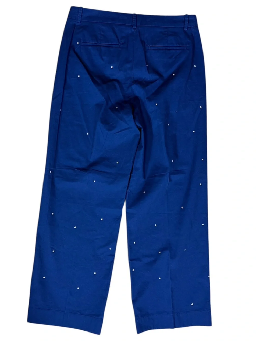 J. Crew Full Length “Sydney” Wide-Leg Chino Pants with Rhinestones NWT